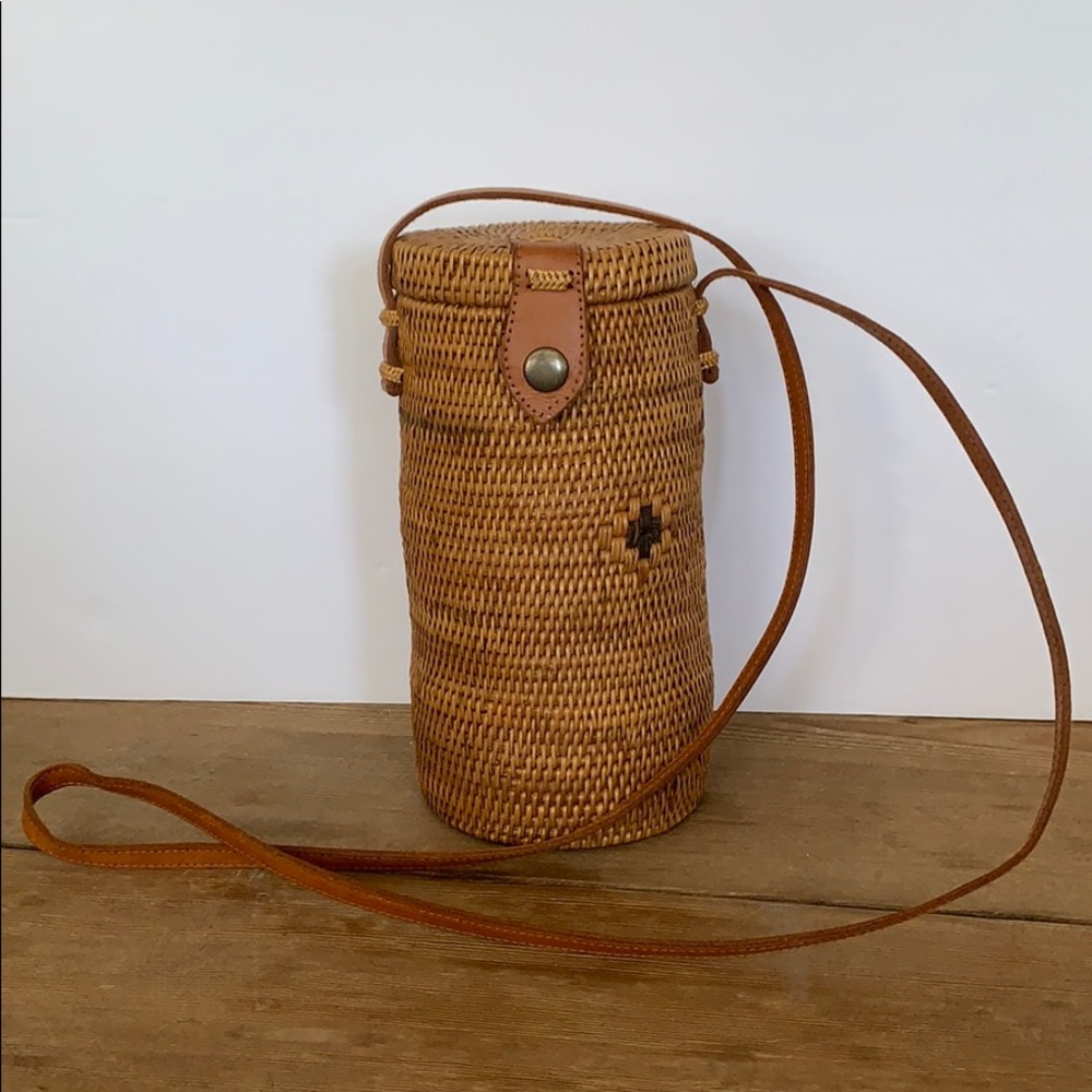 Rattan Crossbody Bag